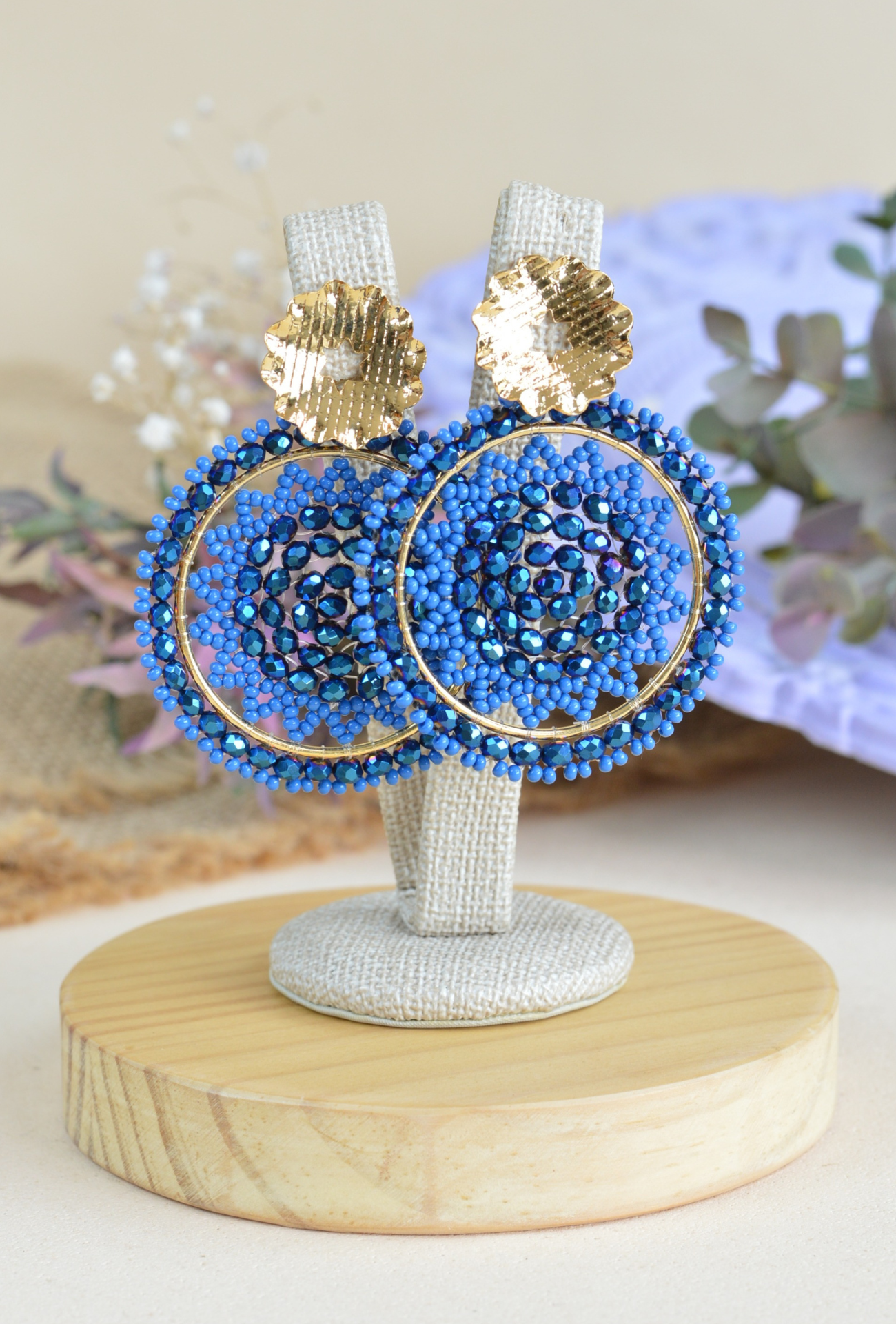 Hand made earrings | Beaded seed bead colorful handmade classy earrings