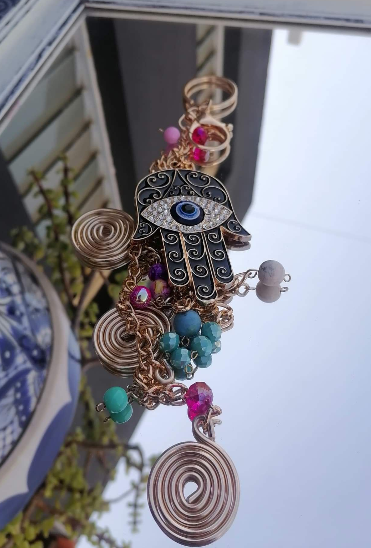 Handmade - Hamsa Hanging Chain