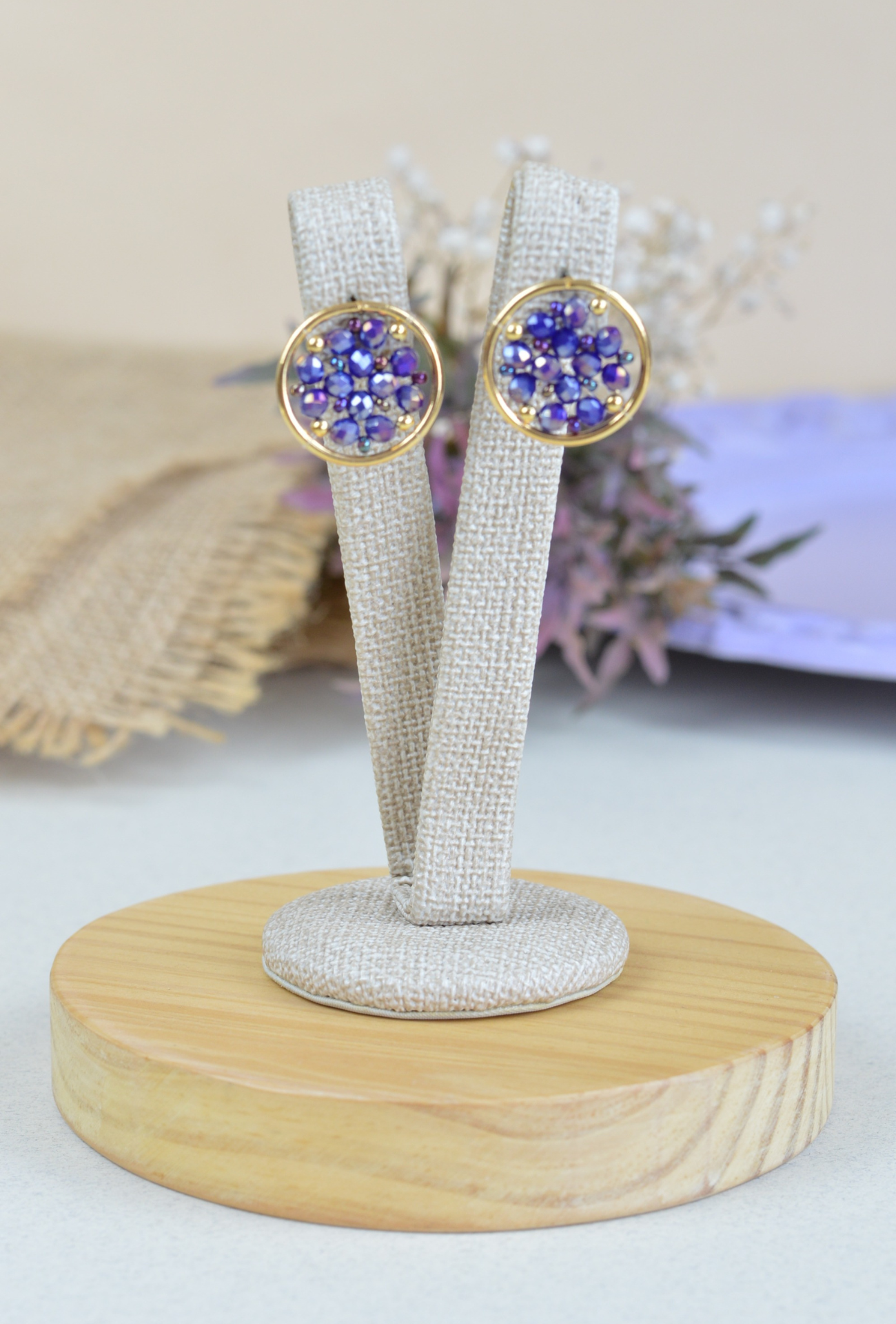 Hand made earrings | Beaded seed bead colorful handmade classy earrings