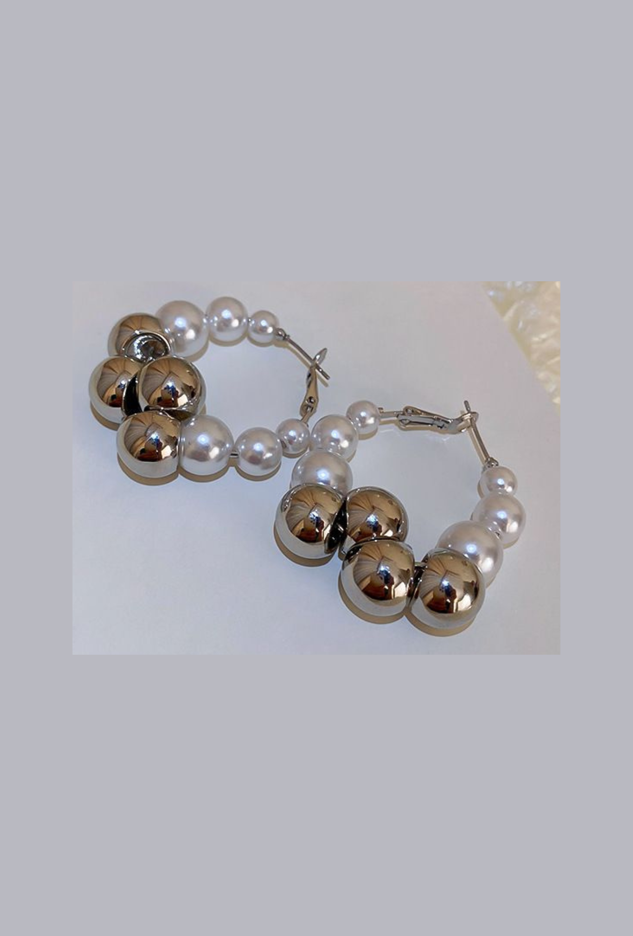 Two-Tone Classic Large Hoop Earrings