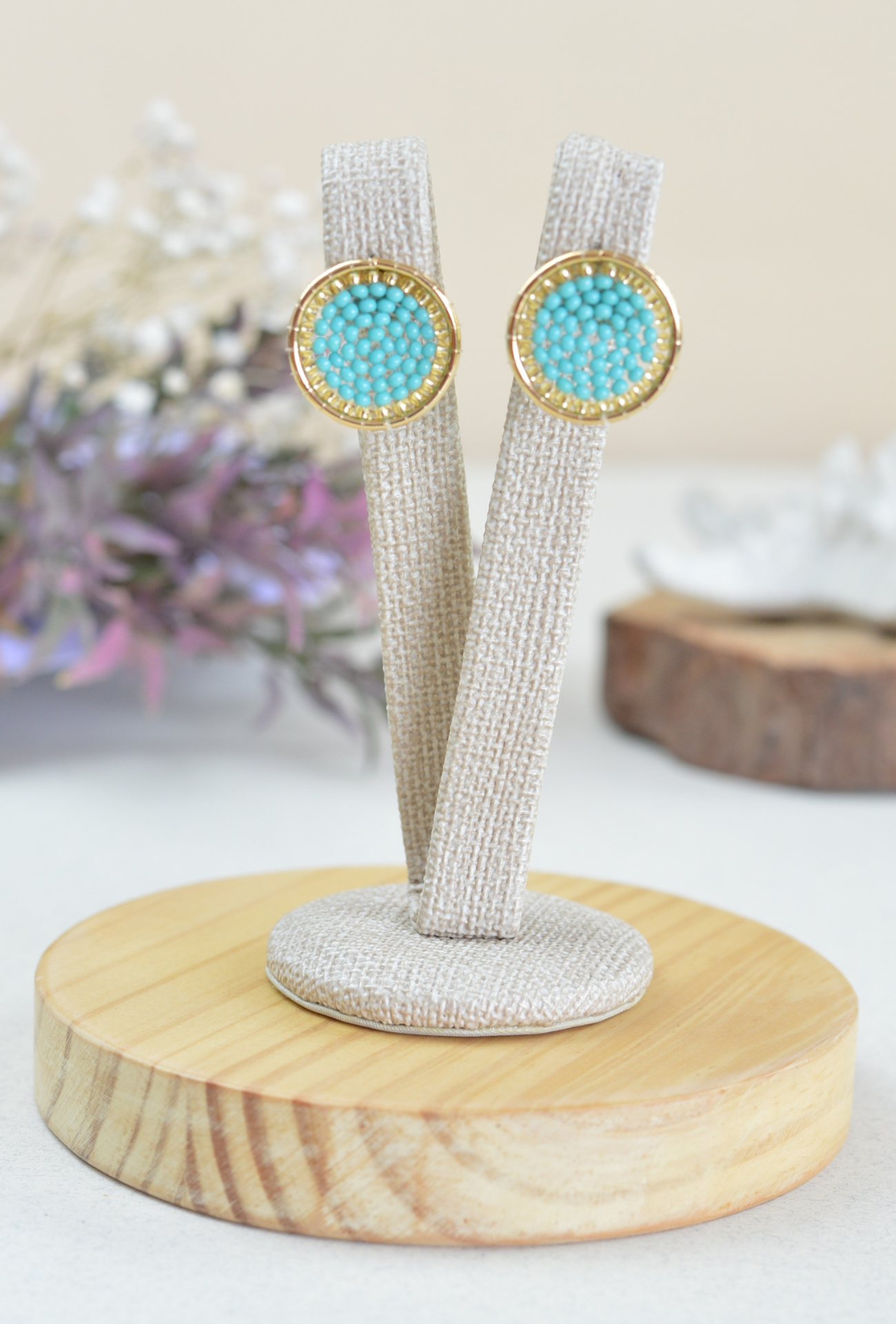 Hand made earrings | Beaded seed bead colorful handmade classy earrings