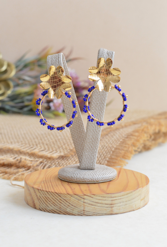 Hand made earrings | Beaded seed bead colorful handmade classy earrings