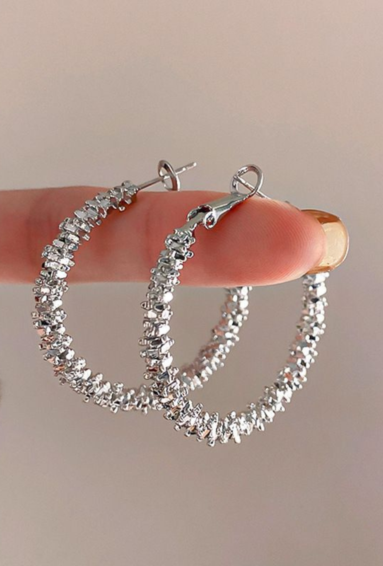 Elegant Classic Large Hoop Earrings