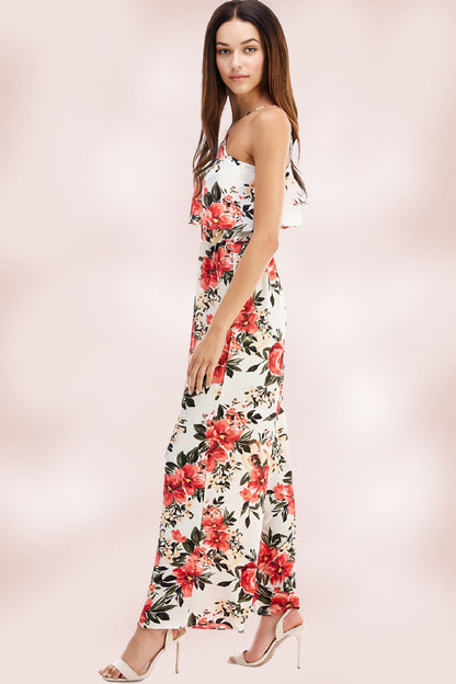 Floral Halter Neck Jumpsuit